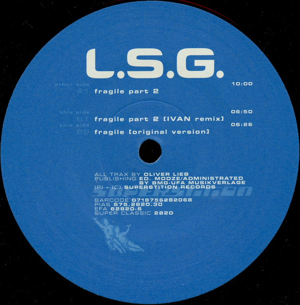 L.S.G. - Fragile | Superstition (SUPERSTITION CLASSIC 2820) - 3 L.S.G. - Fragile | Superstition (SUPERSTITION CLASSIC 2820) - 3