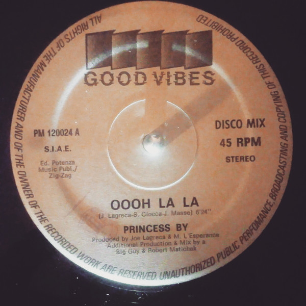 Princess Bay - Oooh La La | Good Vibes (PM 120024) - main