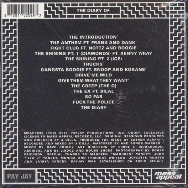 J Dilla - The Diary | Pay Jay Productions (MSAP0032) - 2