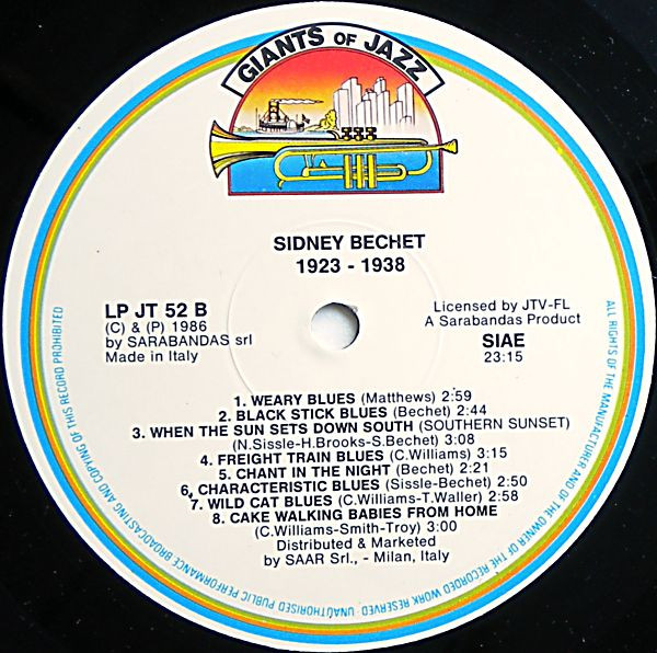 Sidney Bechet - Sidney Bechet 1923 - 1938 | Giants Of Jazz (LPJT 52) - 4 Sidney Bechet - Sidney Bechet 1923 - 1938 | Giants Of Jazz (LPJT 52) - 4