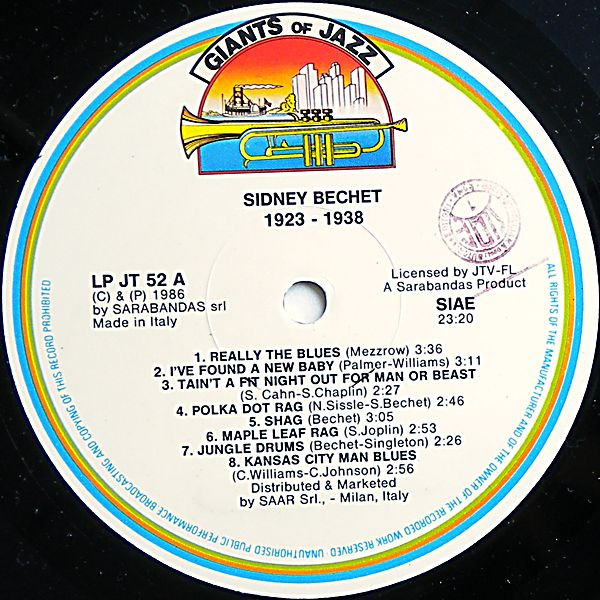 Sidney Bechet - Sidney Bechet 1923 - 1938 | Giants Of Jazz (LPJT 52) - 3 Sidney Bechet - Sidney Bechet 1923 - 1938 | Giants Of Jazz (LPJT 52) - 3