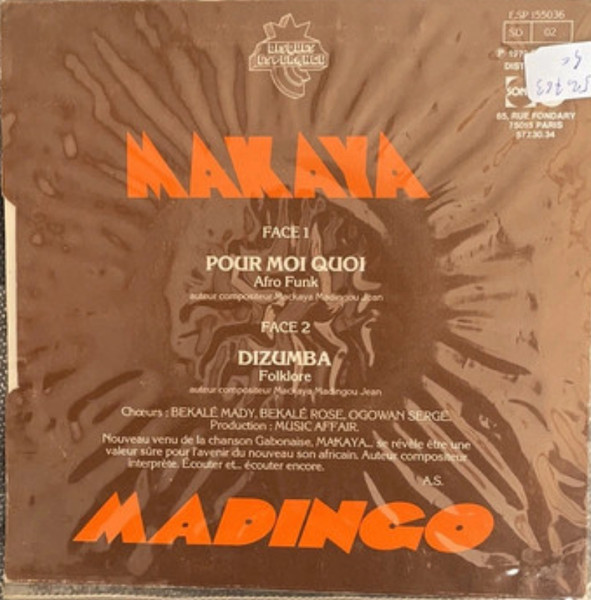 Makaya Madingo - Pour Moi Quoi / Dizumba | Disques Espérance (ESP 155 036) - 2 Makaya Madingo - Pour Moi Quoi / Dizumba | Disques Espérance (ESP 155 036) - 2