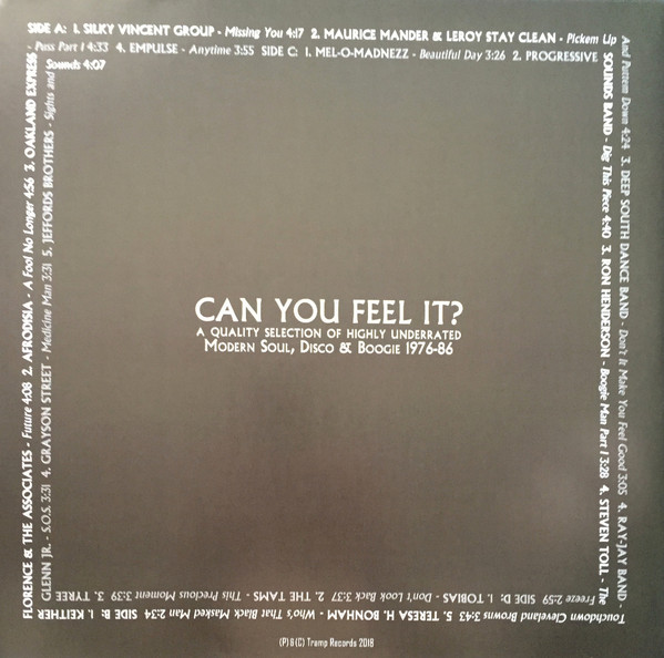 Various - Can You Feel It? (Modern Soul, Disco & Boogie 1976-86) | Tramp Records (TRLP-9076) - 2