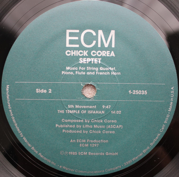 Chick Corea - Septet | ECM Records (25035-1 E) - 4