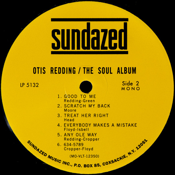 Otis Redding - The Soul Album | Sundazed Music (LP 5132) - 4