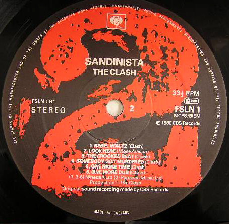 The Clash - Sandinista! | CBS (FSLN 1) - 4 The Clash - Sandinista! | CBS (FSLN 1) - 4