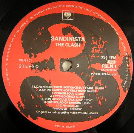 The Clash - Sandinista! | CBS (FSLN 1) - 5 The Clash - Sandinista! | CBS (FSLN 1) - 5