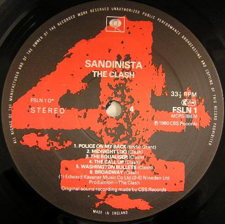 The Clash - Sandinista! | CBS (FSLN 1) - 6 The Clash - Sandinista! | CBS (FSLN 1) - 6