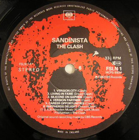 The Clash - Sandinista! | CBS (FSLN 1) - 8 The Clash - Sandinista! | CBS (FSLN 1) - 8