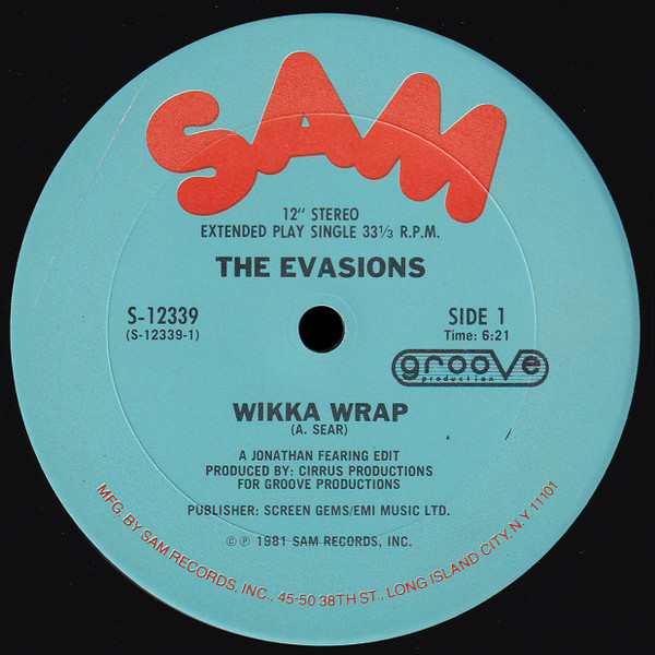 The Evasions - Wikka Wrap | Sam Records (S-12339)