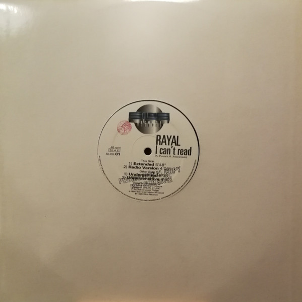 Rayal - I Can't Read | Silos Records (SILOS 01)