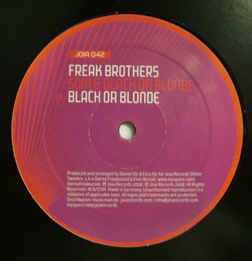 Freak Brothers - Soia & Black Or Blonde | Joia Records (JOIA 042)