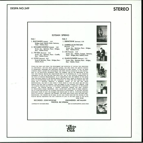 Elysian Spring - Elysian Spring | Le Très Jazz Club (LTJC005) - 2