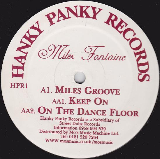 Miles Fontaine - Miles Groove | Hanky Panky Records (HPR1)