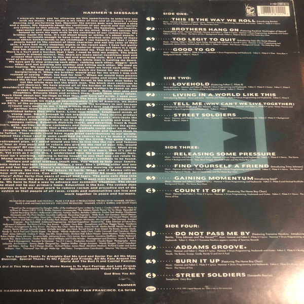 MC Hammer - Too Legit To Quit | Capitol Records (162-7981511) - 2 MC Hammer - Too Legit To Quit | Capitol Records (162-7981511) - 2