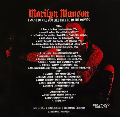 Marilyn Manson - I Want To Kill You Like They Do In The Movies | Deadwood Designs (none) - 2