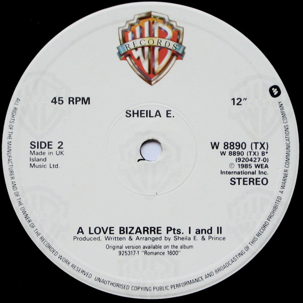 Sheila E. - Special Medley Of "The Glamorous Life" "Sister Fate" "A Love Bizarre" | Warner Bros. Records (W8890 TX) - 4