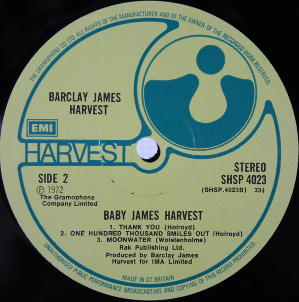Barclay James Harvest - Baby James Harvest | Harvest (SHSP 4023) - 4