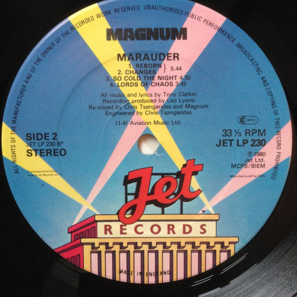 Magnum - Marauder | Jet Records (JET L.P. 230) - 4