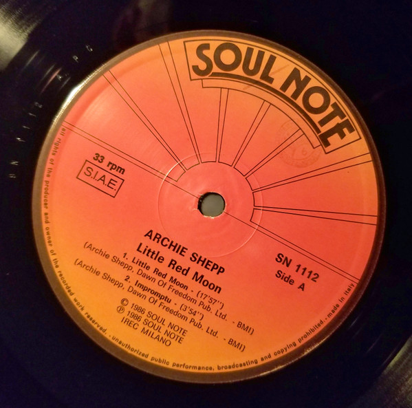 Archie Shepp - Little Red Moon | Soul Note (SN 1112) - 3