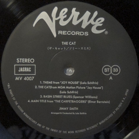 Jimmy Smith - The Cat | Verve Records (MV 4007) - 3