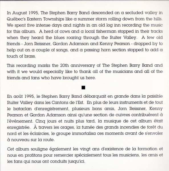 The Stephen Barry Band - Happy Man | Les Disques Bros (BROS - 5001 - 2) - 4