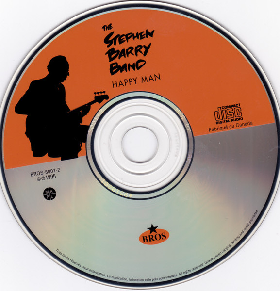 The Stephen Barry Band - Happy Man | Les Disques Bros (BROS - 5001 - 2) - 3