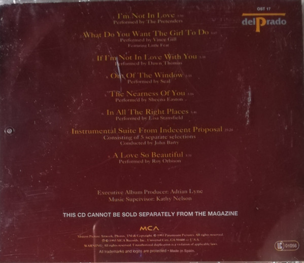 Various - Indecent Proposal (Music Taken From The Original Motion Picture Soundtrack) | MCA Records (OST 17) - 2