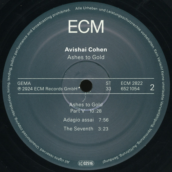 Avishai E. Cohen - Ashes To Gold | ECM Records (ECM 2822) - 4