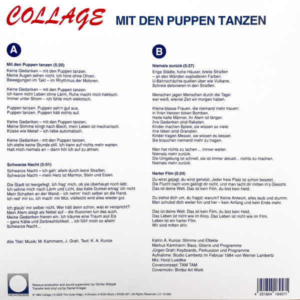 Collage - Mit Den Puppen Tanzen | The Outer Edge (EDGE-027) - 2