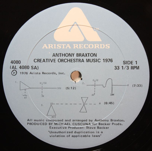Anthony Braxton - Creative Orchestra Music 1976 | Arista (AL 4080) - 3