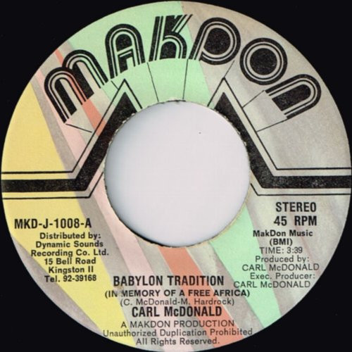 Carl McDonald - Babylon Tradition | Makdon (MKD-J-1008)