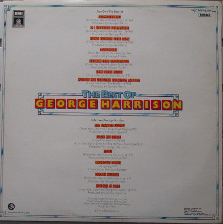 George Harrison - The Best Of George Harrison | Odeon (10 C 064-06249) - 2