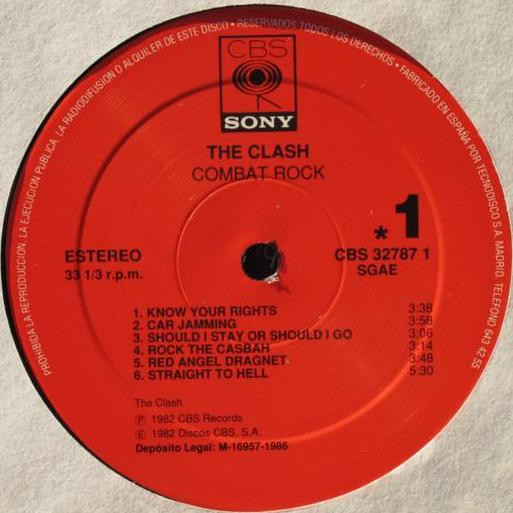 The Clash - Combat Rock | CBS/Sony (CBS 32787 1) - 3