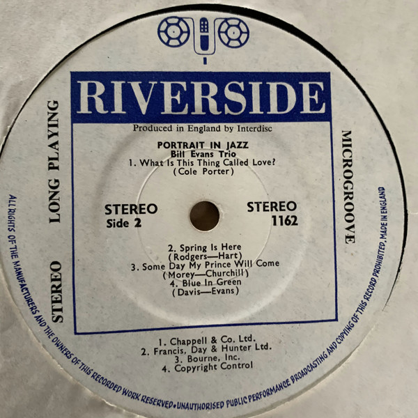 The Bill Evans Trio - Portrait In Jazz | Riverside Records (RLP 1162) - 4
