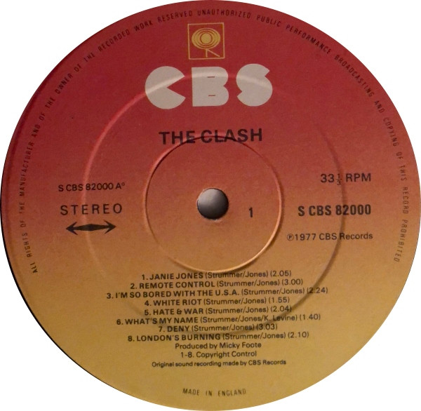 The Clash - The Clash | CBS (CBS 82000) - 3 The Clash - The Clash | CBS (CBS 82000) - 3