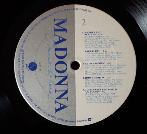 Madonna - True Blue | Sire (92 54421) - 3