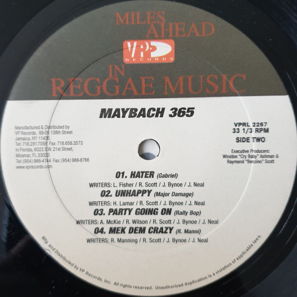 Various - Maybach 365 | VP Records (VPRL2267) - 4