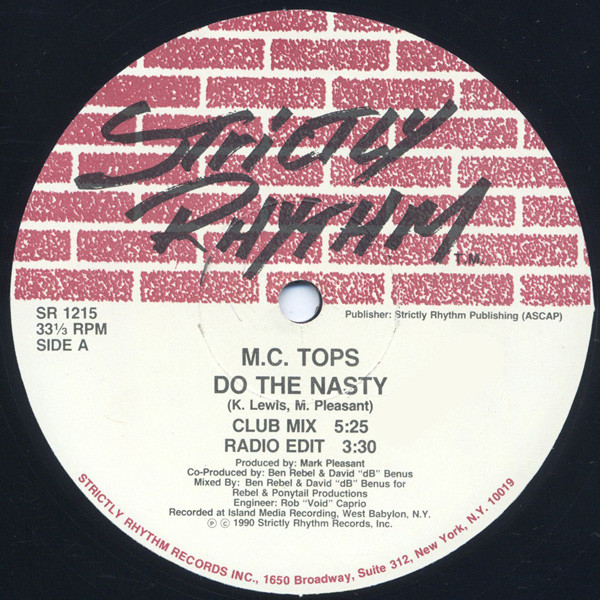 M.C. Tops - Do The Nasty | Strictly Rhythm (SR 1215)