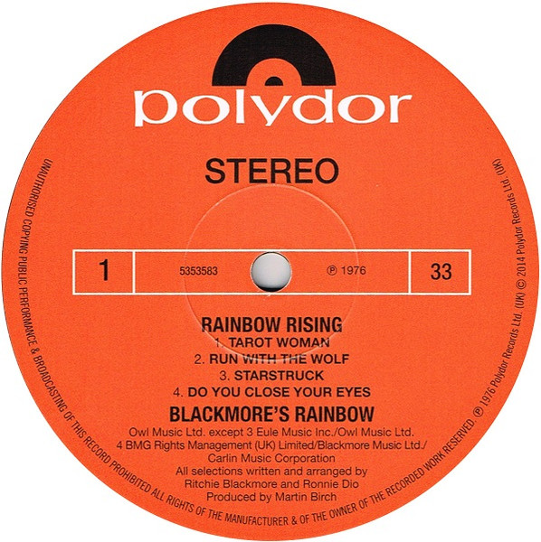 Rainbow - Rising | Polydor (5353583) - 4