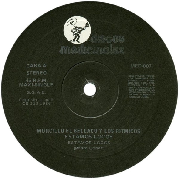 Morcillo El Bellaco Y Los Ritmicos - Estamos Locos | Discos Medicinales (MED-PR-007) - 3