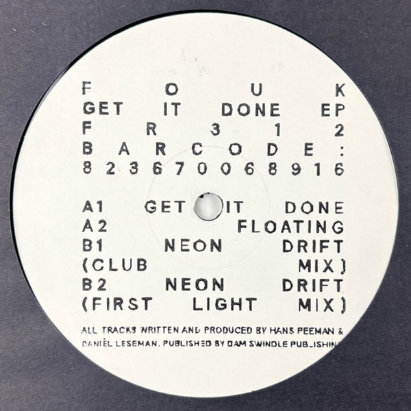 Fouk - Get It Done EP | Freerange Records (FR312) - main