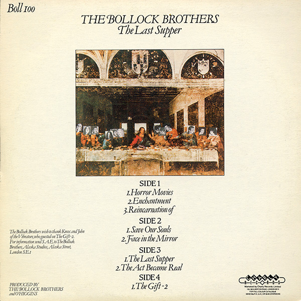 The Bollock Brothers - The Last Supper | Charly Records (BOLL 100) - 2