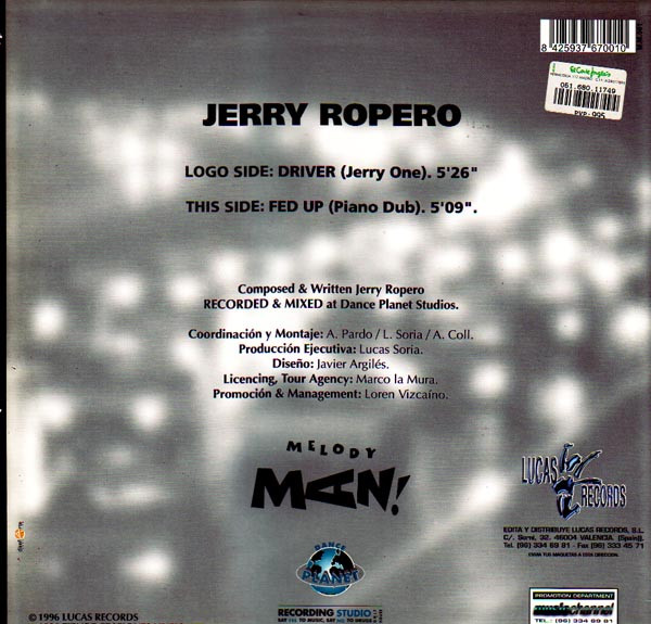 Jerry Ropero - Driver | Melody Man! (MM 001)