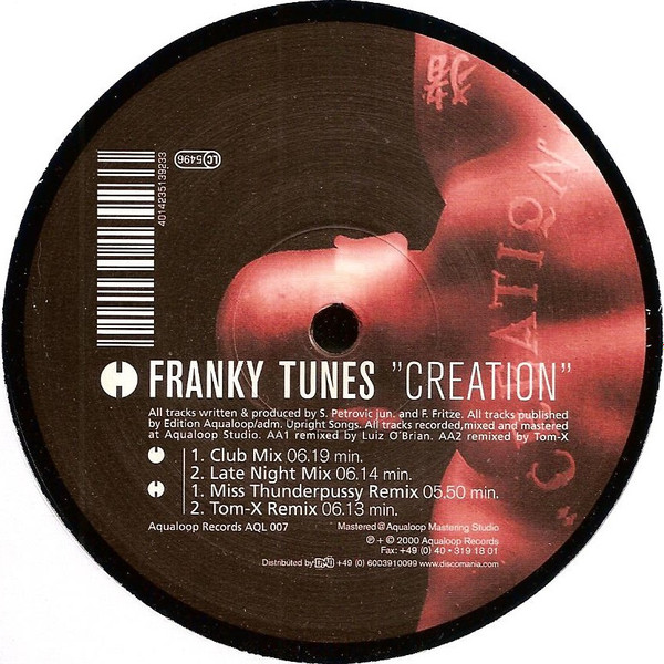 Franky Tunes - Creation | Aqualoop Records (AQL 007)
