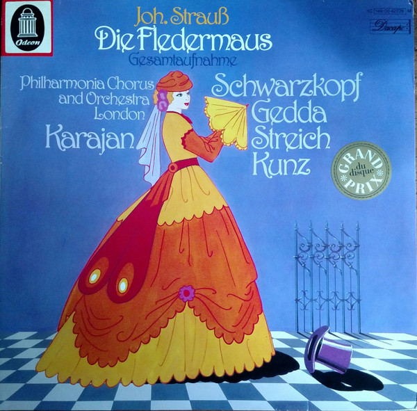 Johann Strauss Jr. , Philharmonia Orchestra , Philharmonia Chorus , Herbert von Karajan , Elisabeth Schwarzkopf , Nicolai Gedda , Rita Streich , Erich Kunz - Die Fledermaus | Dacapo (1C 149-00 427/28 M)