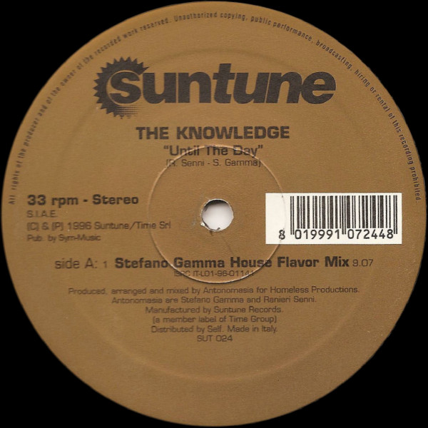 The Knowledge - Until The Day | Suntune (SUT 024) - main