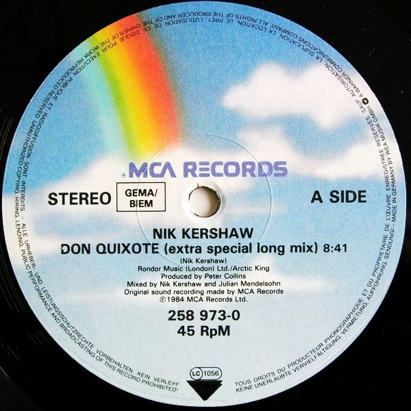 Nik Kershaw - Don Quixote | MCA Records (258 973-0) - 3