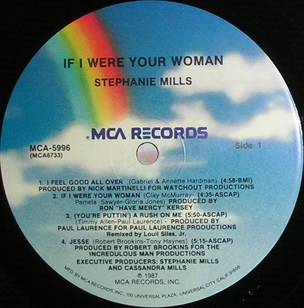 Stephanie Mills - If I Were Your Woman | MCA Records (MCA 5996) - 3