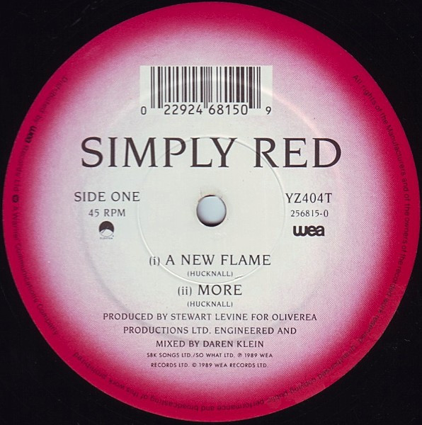 Simply Red - A New Flame | Elektra (YZ404T) - 3